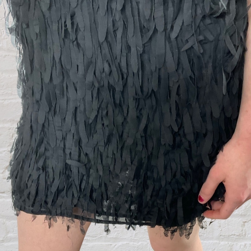 Romeo & Juliet amazing black fun cotton dress with fun fringe - Picture 2 of 7